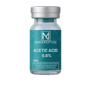 Nura Peptide Acetic Acid .6% Solvent Solution Nura Peptide Acetic Acid .6% laboratory reconstitution solvent.