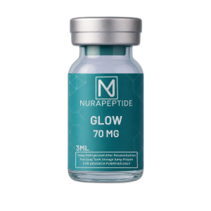 Nura Peptide GLOW specialized synergistic wellness research vial.