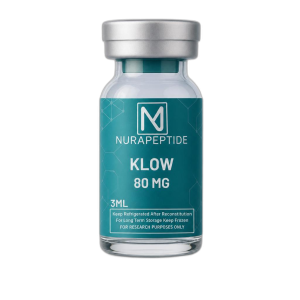 Nura Peptide KLOW Formulation Research Nura Peptide KLOW advanced wellness formulation research vial.