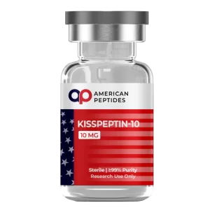 Search compound for American Peptides Kisspeptin-10 research peptide vial online. American Peptides Kisspeptin-10 research peptide vial for hormone regulation analysis.