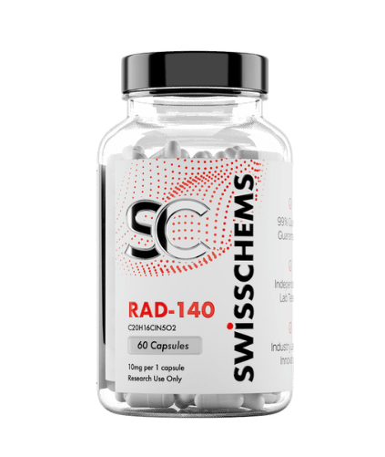 RAD-140 Testolone SARMs research capsule bottle with exclusive unarchive coupon code discount.