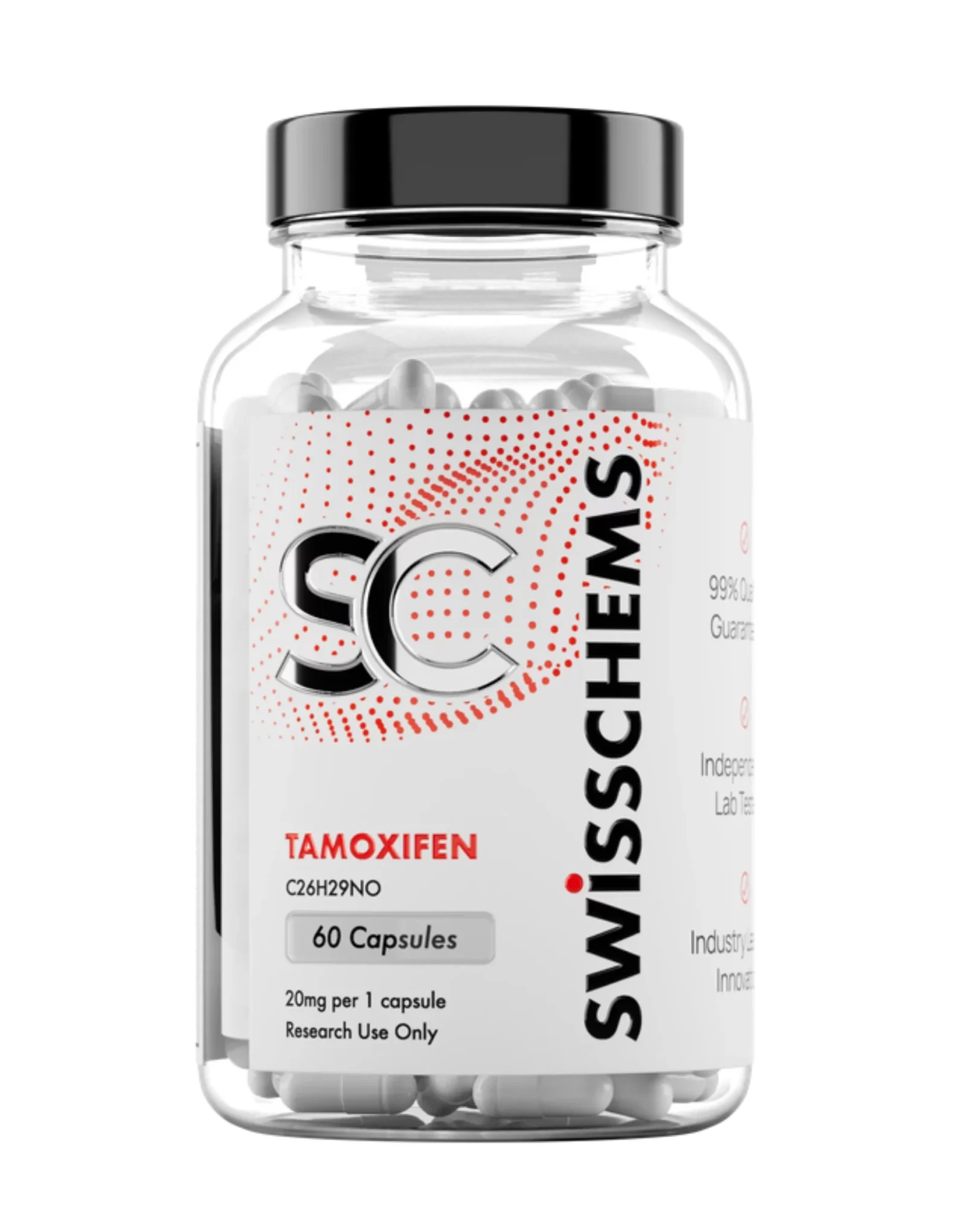 Tamoxifen research compound capsule bottle using coupon unarchive for pricing savings.